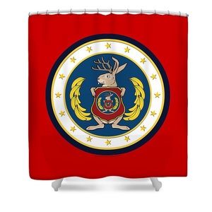 Odd squad shower curtain